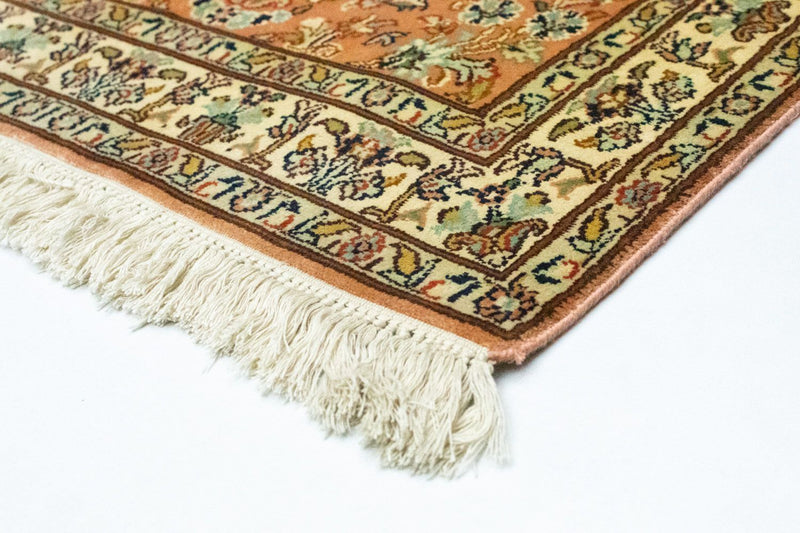 Jedwabny dywan - Kashmir Silk - 95 x 61 cm - rdza