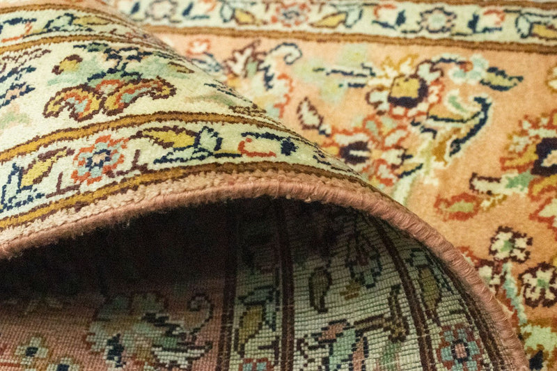 Jedwabny dywan - Kashmir Silk - 95 x 61 cm - rdza