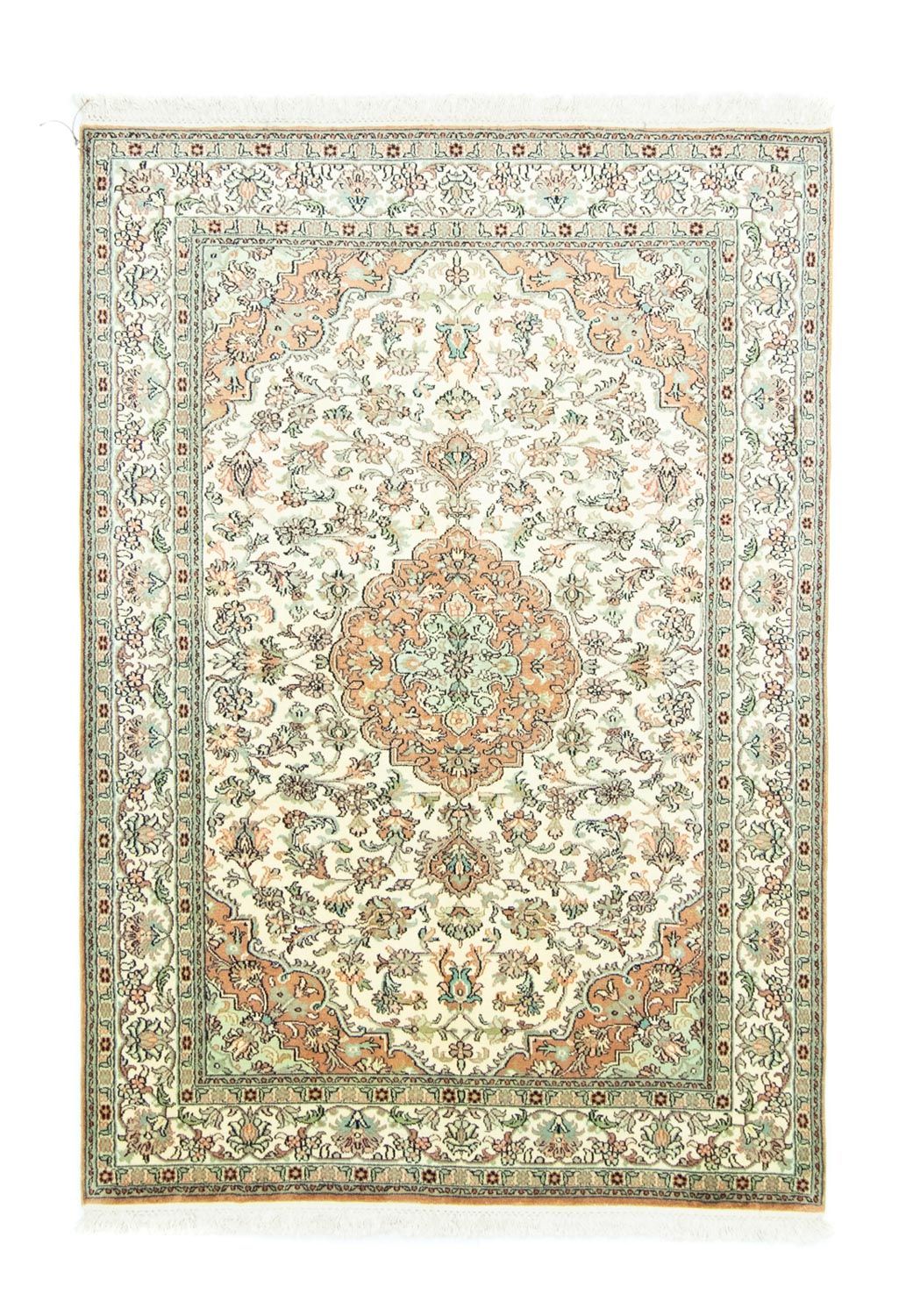 Jedwabny dywan - Kashmir Silk - 183 x 129 cm - beżowy