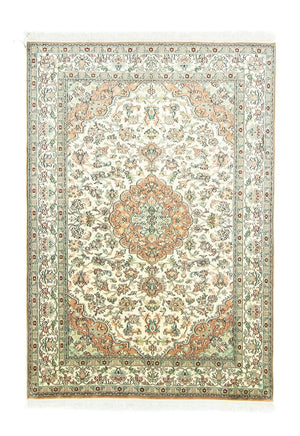 Jedwabny dywan - Kashmir Silk - 183 x 129 cm - beżowy