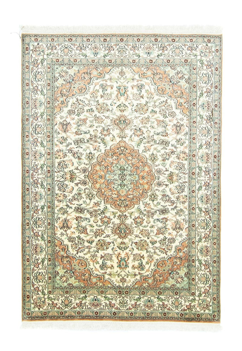 Jedwabny dywan - Kashmir Silk - 183 x 129 cm - beżowy