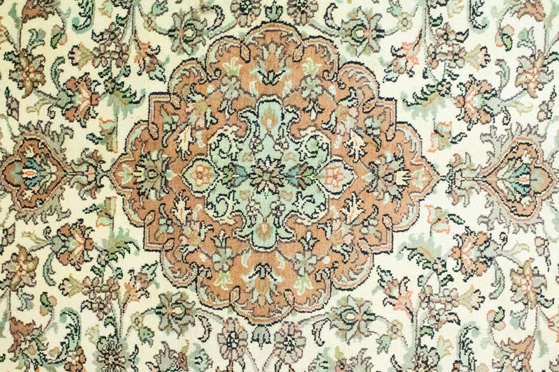 Jedwabny dywan - Kashmir Silk - 183 x 129 cm - beżowy