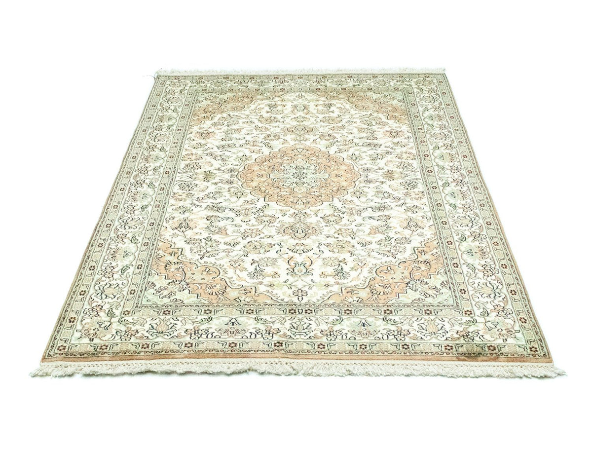 Jedwabny dywan - Kashmir Silk - 183 x 129 cm - beżowy