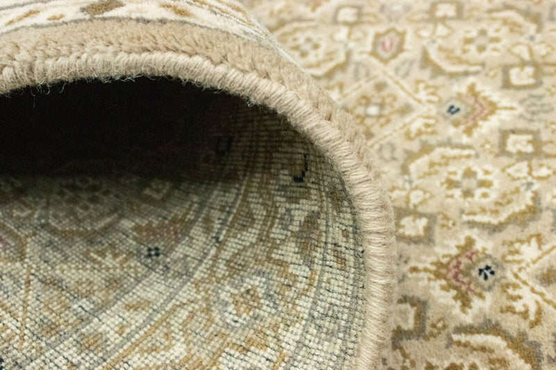 Biegacz Dywan perski - Bijar - 306 x 82 cm - beżowy