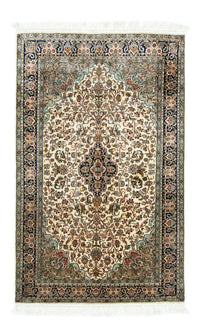 Jedwabny dywan - Kashmir Silk - 150 x 95 cm - beżowy