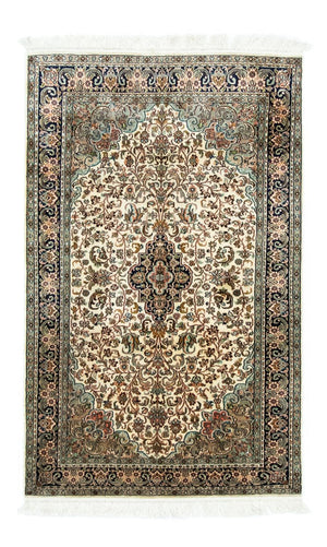 Jedwabny dywan - Kashmir Silk - 150 x 95 cm - beżowy