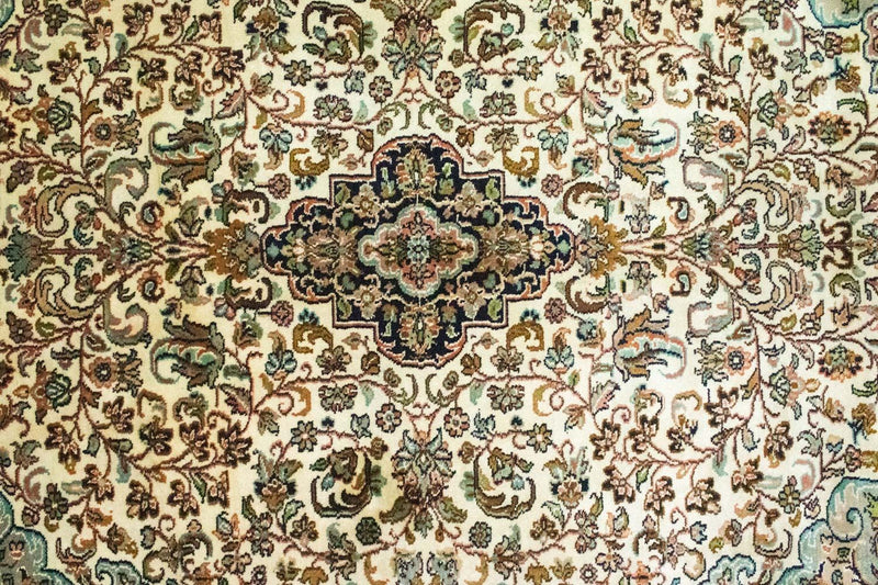 Jedwabny dywan - Kashmir Silk - 150 x 95 cm - beżowy