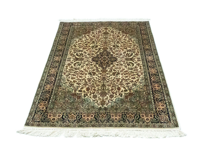 Jedwabny dywan - Kashmir Silk - 150 x 95 cm - beżowy