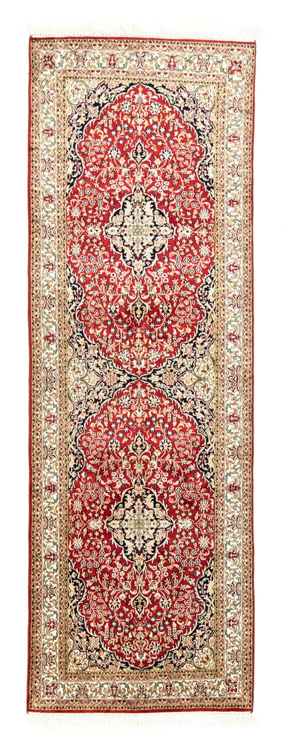Biegacz Jedwabny dywan - Kashmir Silk - 237 x 80 cm - czerwony