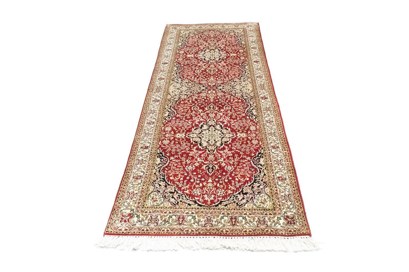 Biegacz Jedwabny dywan - Kashmir Silk - 237 x 80 cm - czerwony