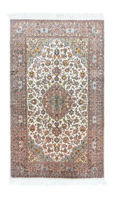 Jedwabny dywan - Kashmir Silk - 159 x 94 cm - beżowy