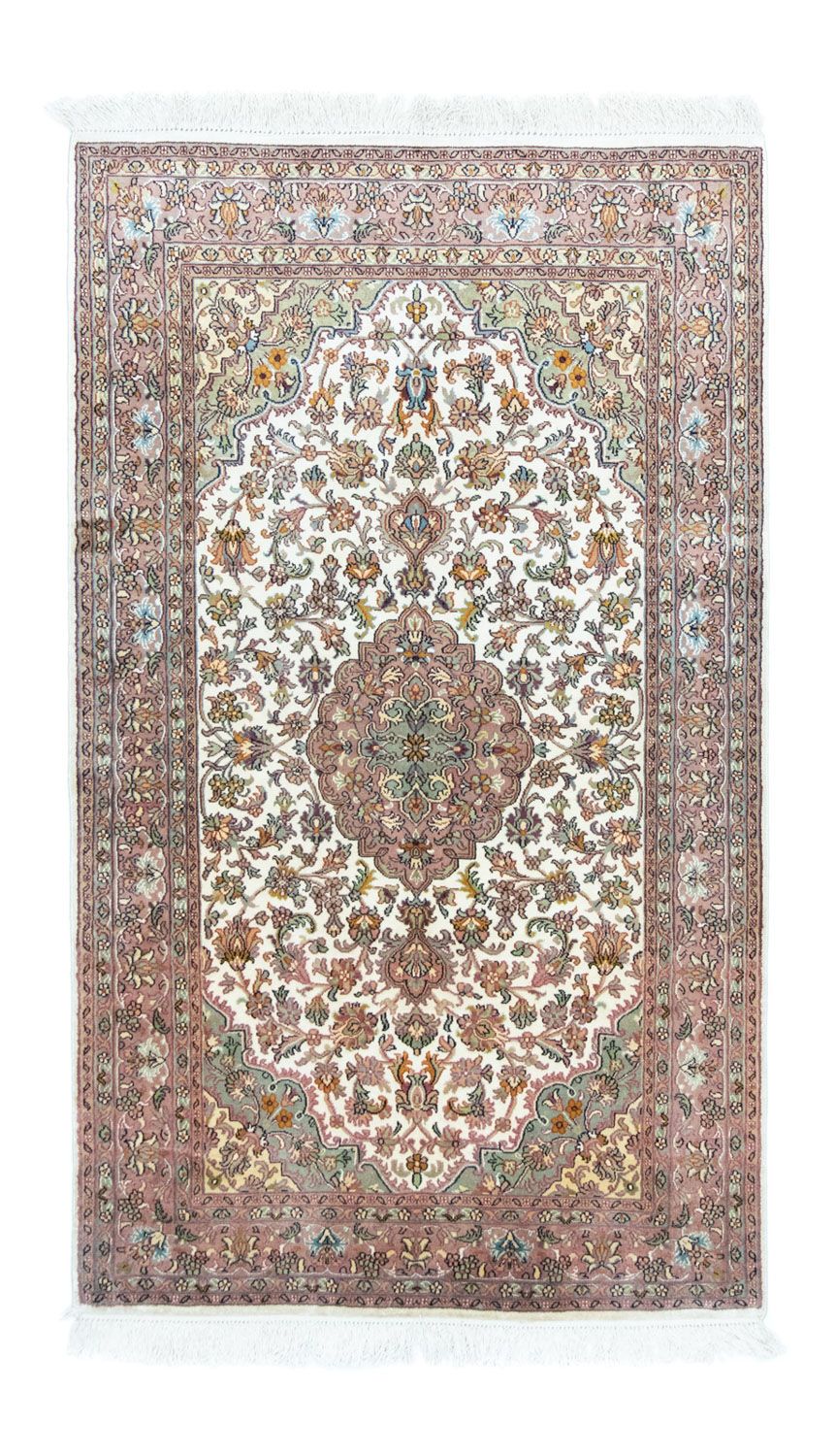Jedwabny dywan - Kashmir Silk - 159 x 94 cm - beżowy