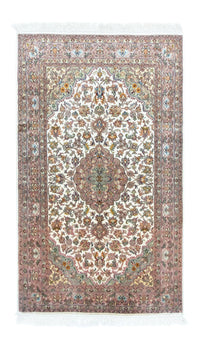 Jedwabny dywan - Kashmir Silk - 159 x 94 cm - beżowy