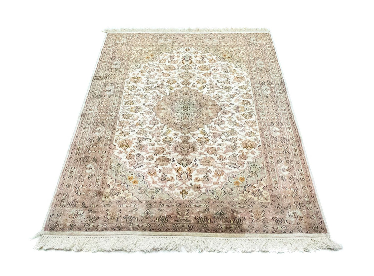 Jedwabny dywan - Kashmir Silk - 159 x 94 cm - beżowy