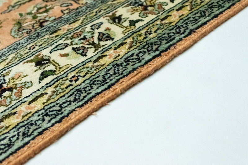 Jedwabny dywan - Kashmir Silk - 93 x 64 cm - łososiowy
