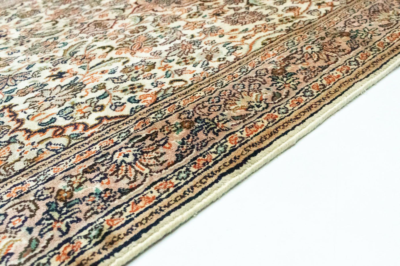 Jedwab kaszmirski Dywan 124x78cm - Dywan orientalny