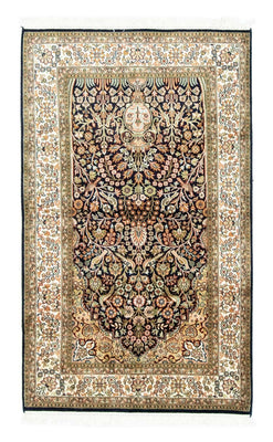 Jedwabny dywan - Kashmir Silk - 156 x 95 cm - niebieski