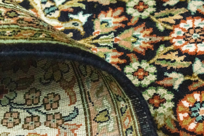 Jedwabny dywan - Kashmir Silk - 156 x 95 cm - niebieski