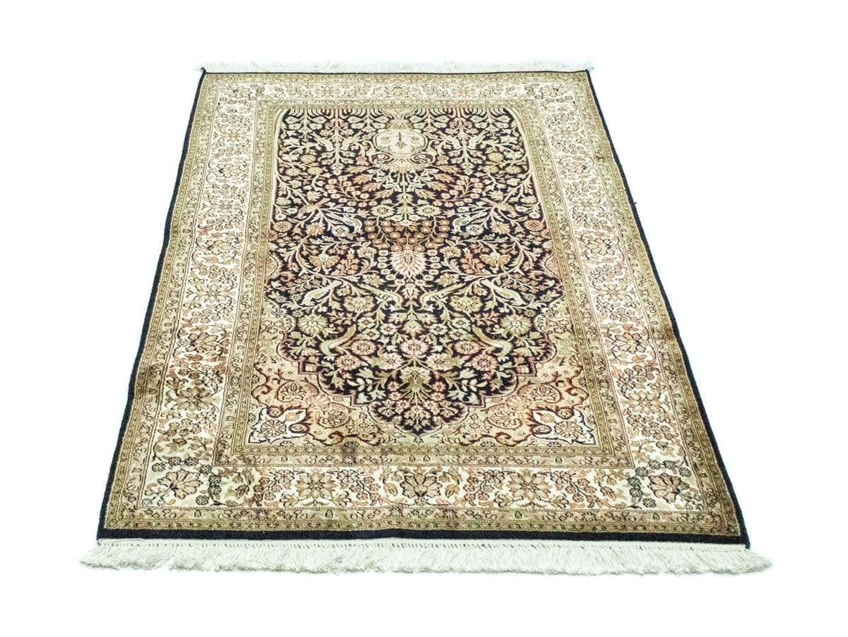 Jedwabny dywan - Kashmir Silk - 156 x 95 cm - niebieski