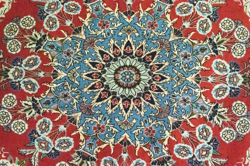 Dywan perski - Klasyczny kwadratowy  - 208 x 202 cm - czerwony