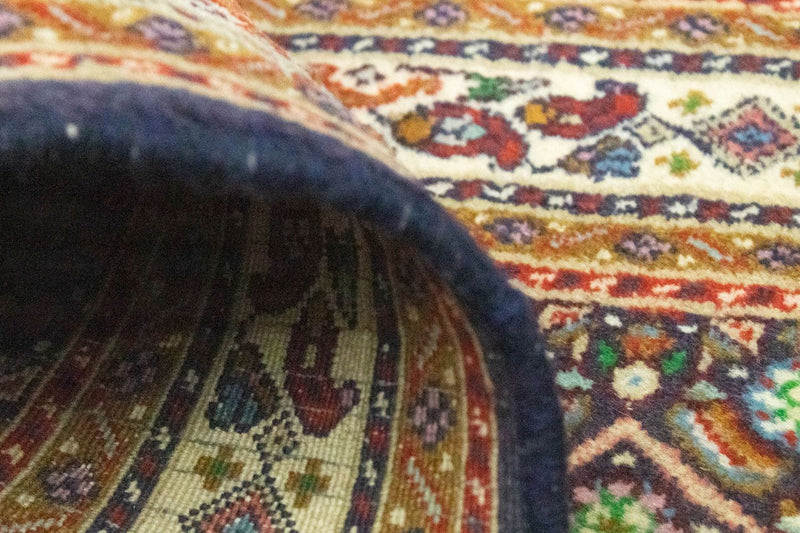 Biegacz Dywan perski - Bijar - 197 x 57 cm - niebieski