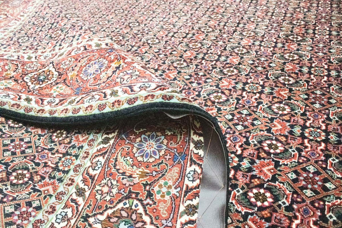 Dywan perski - Bijar - 296 x 202 cm - ciemnoniebieski