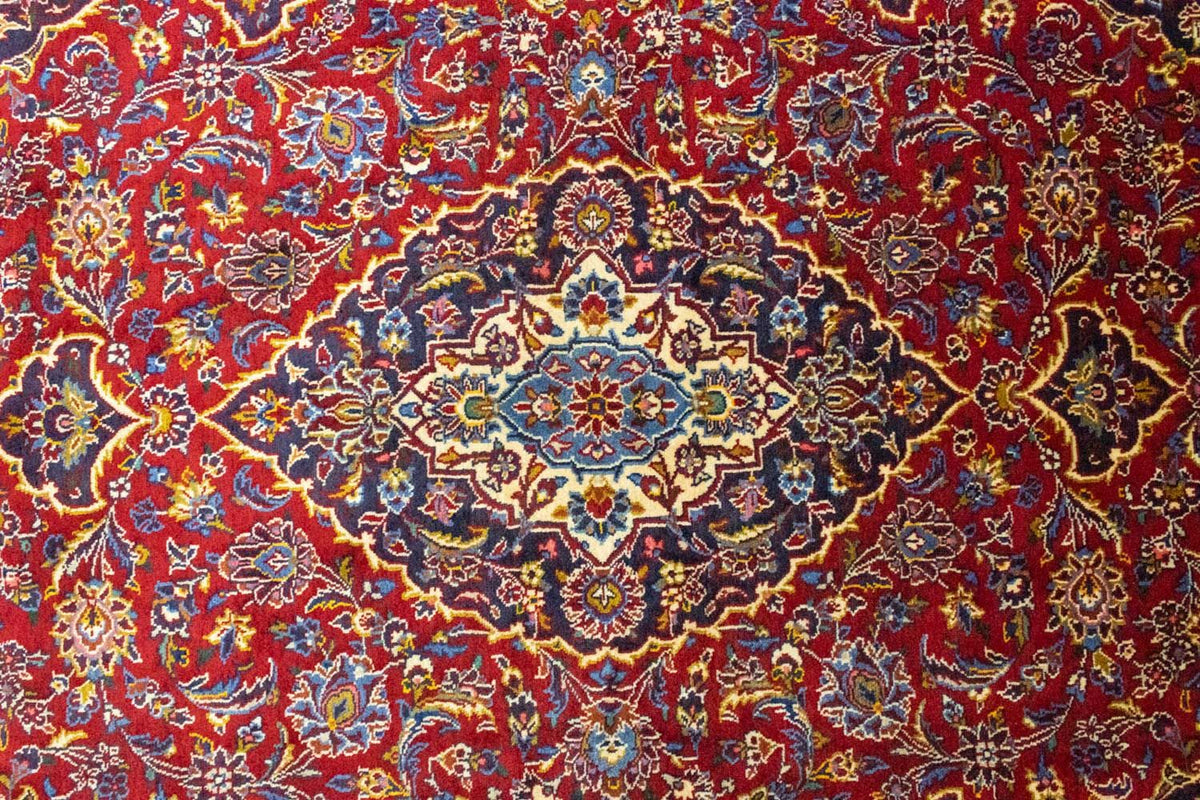 Dywan perski - Keshan - 222 x 138 cm - czerwony