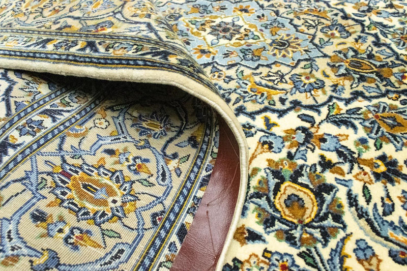 Dywan perski - Keshan - 210 x 143 cm - beżowy