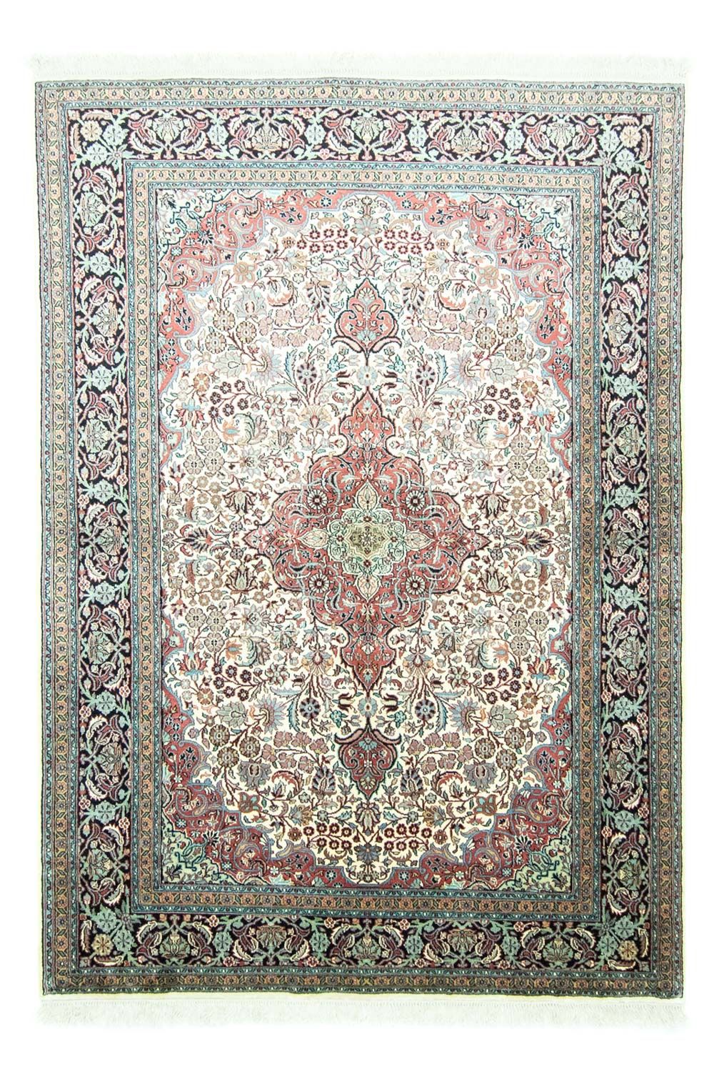 Jedwabny dywan - Kashmir Silk - 218 x 153 cm - beżowy