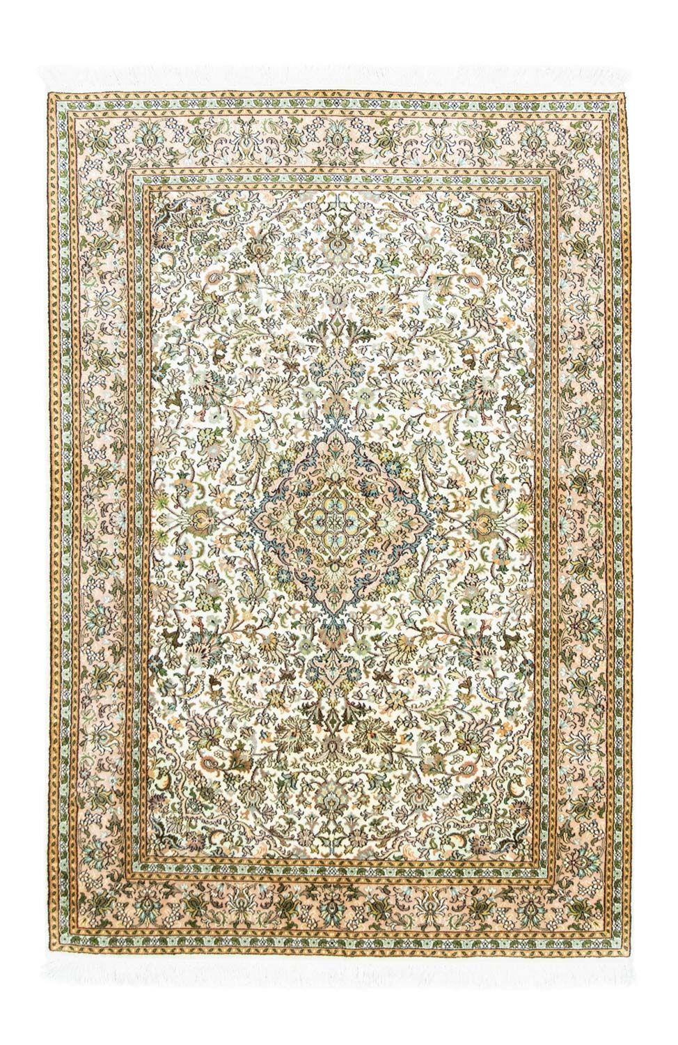 Jedwabny dywan - Kashmir Silk - 183 x 125 cm - beżowy