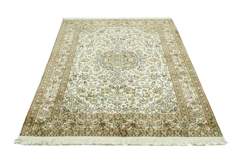 Jedwabny dywan - Kashmir Silk - 183 x 125 cm - beżowy