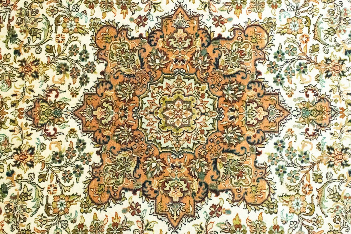 Jedwabny dywan - Kashmir Silk - 308 x 217 cm - beżowy