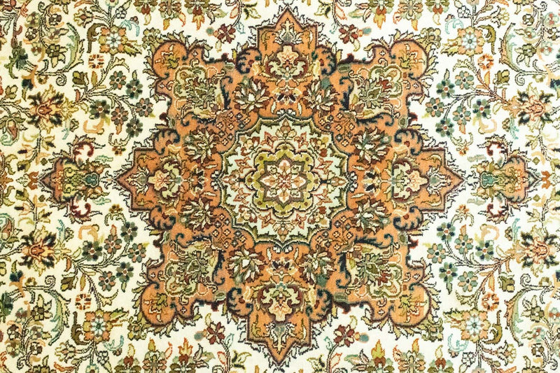 Jedwabny dywan - Kashmir Silk - 308 x 217 cm - beżowy