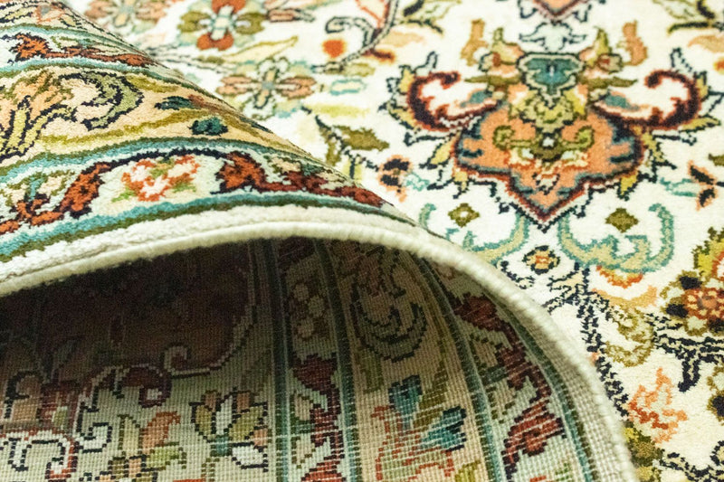 Jedwabny dywan - Kashmir Silk - 308 x 217 cm - beżowy