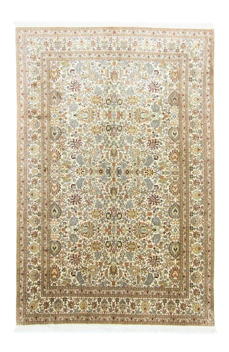 Jedwabny dywan - Kashmir Silk - 274 x 184 cm - beżowy