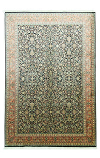 Jedwabny dywan - Kashmir Silk - 315 x 214 cm - niebieski