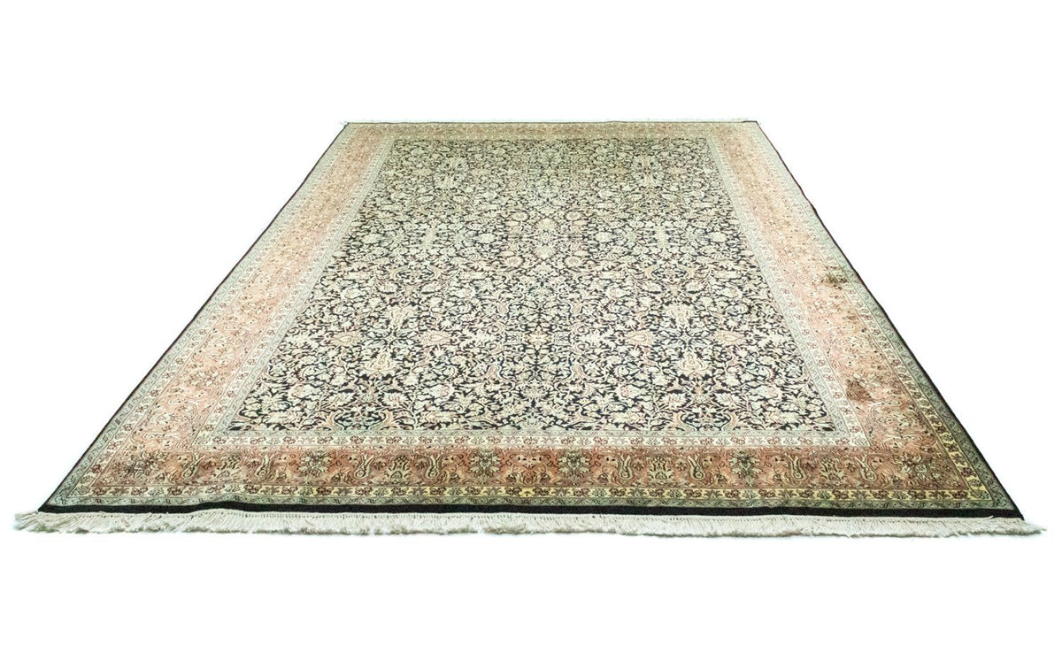 Jedwabny dywan - Kashmir Silk - 315 x 214 cm - niebieski
