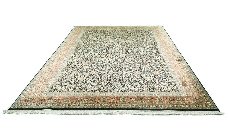 Jedwabny dywan - Kashmir Silk - 315 x 214 cm - niebieski