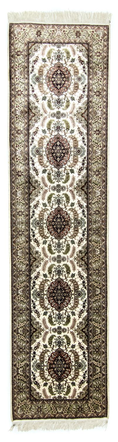 Biegacz Orientalny dywan - Hereke - 305 x 76 cm - beżowy