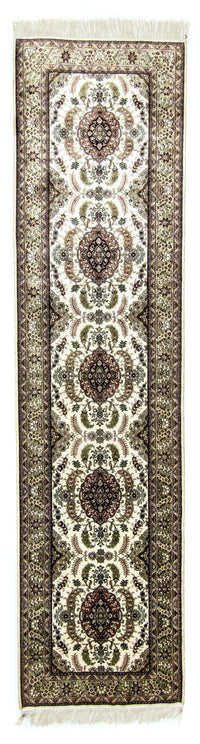 Biegacz Orientalny dywan - Hereke - 305 x 76 cm - beżowy