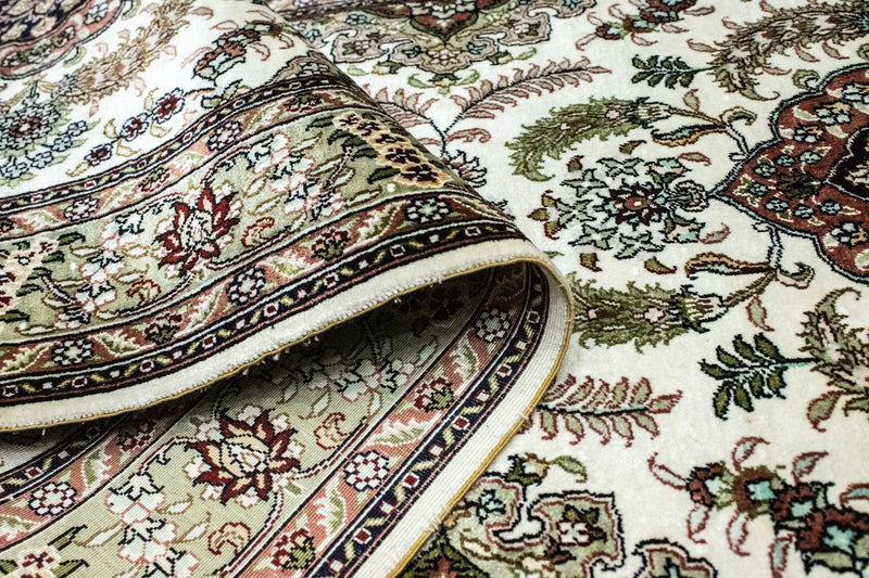 Biegacz Orientalny dywan - Hereke - 305 x 76 cm - beżowy