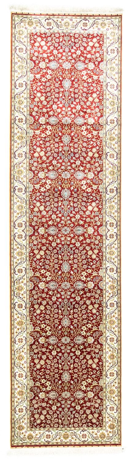 Biegacz Orientalny dywan - Hereke - 300 x 78 cm - czerwony