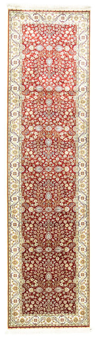 Biegacz Orientalny dywan - Hereke - 300 x 78 cm - czerwony