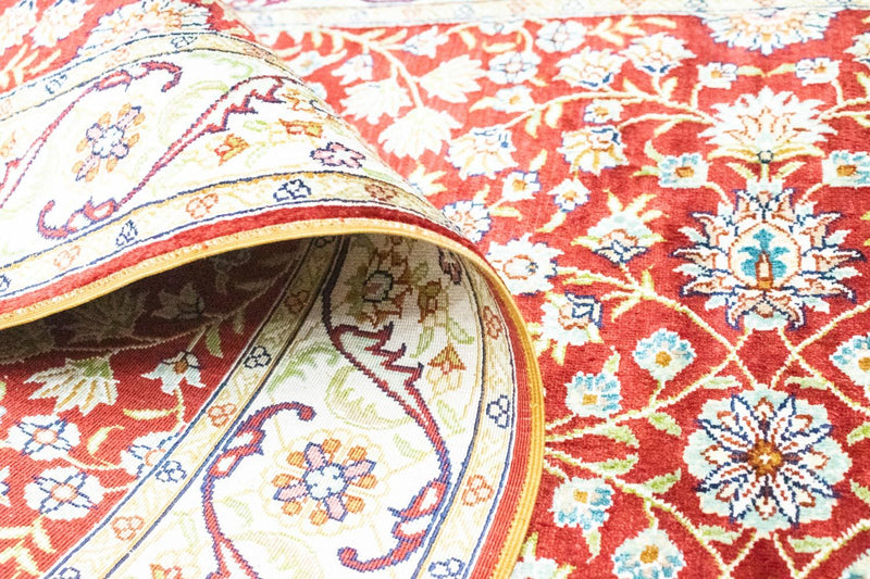 Biegacz Orientalny dywan - Hereke - 300 x 78 cm - czerwony