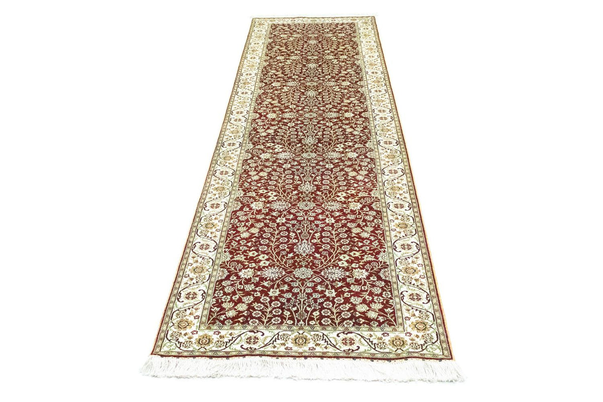 Biegacz Orientalny dywan - Hereke - 300 x 78 cm - czerwony