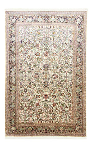 Jedwabny dywan - Kashmir Silk - 316 x 211 cm - beżowy