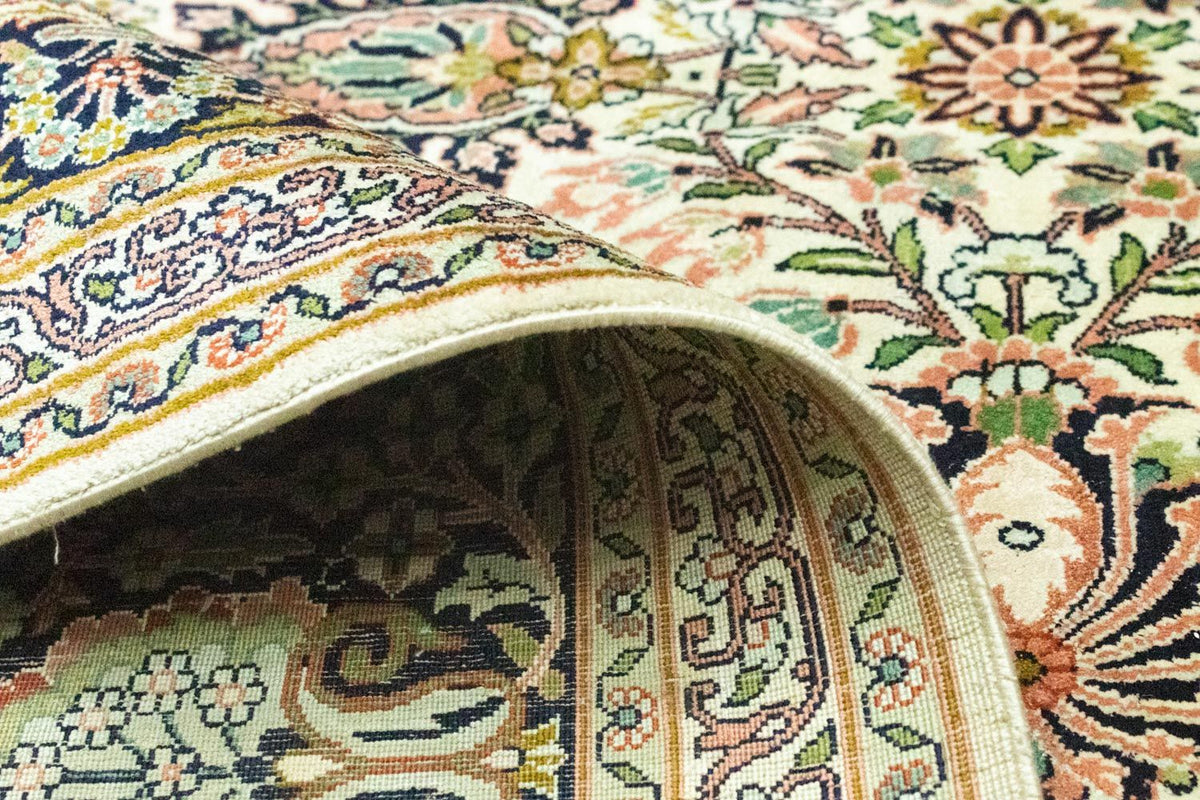 Jedwabny dywan - Kashmir Silk - 316 x 211 cm - beżowy