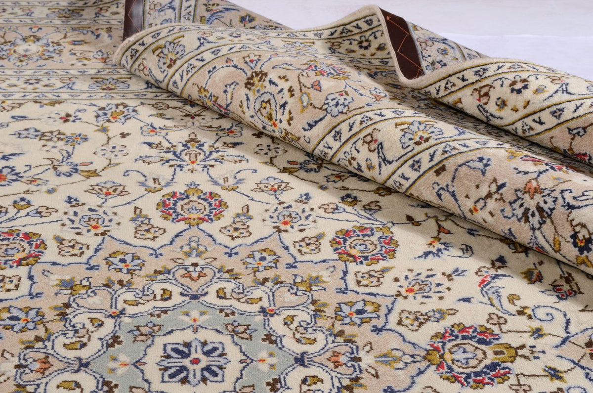 Dywan perski - Keshan - 350 x 248 cm - beżowy