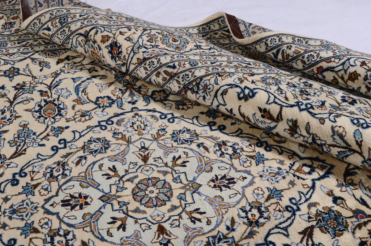 Dywan perski - Keshan - 349 x 248 cm - beżowy