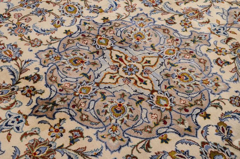 Dywan perski - Keshan - 342 x 243 cm - beżowy